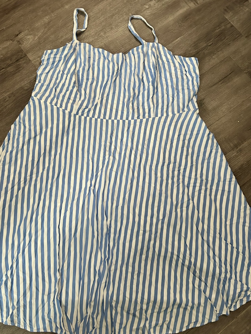 Old Navy Blue and White Striped Sundress